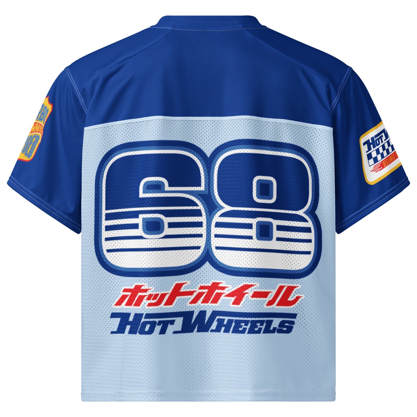 Hot Wheels in Kanji Blue Boxy Jersey