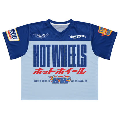 Hot Wheels in Kanji Blue Boxy Jersey