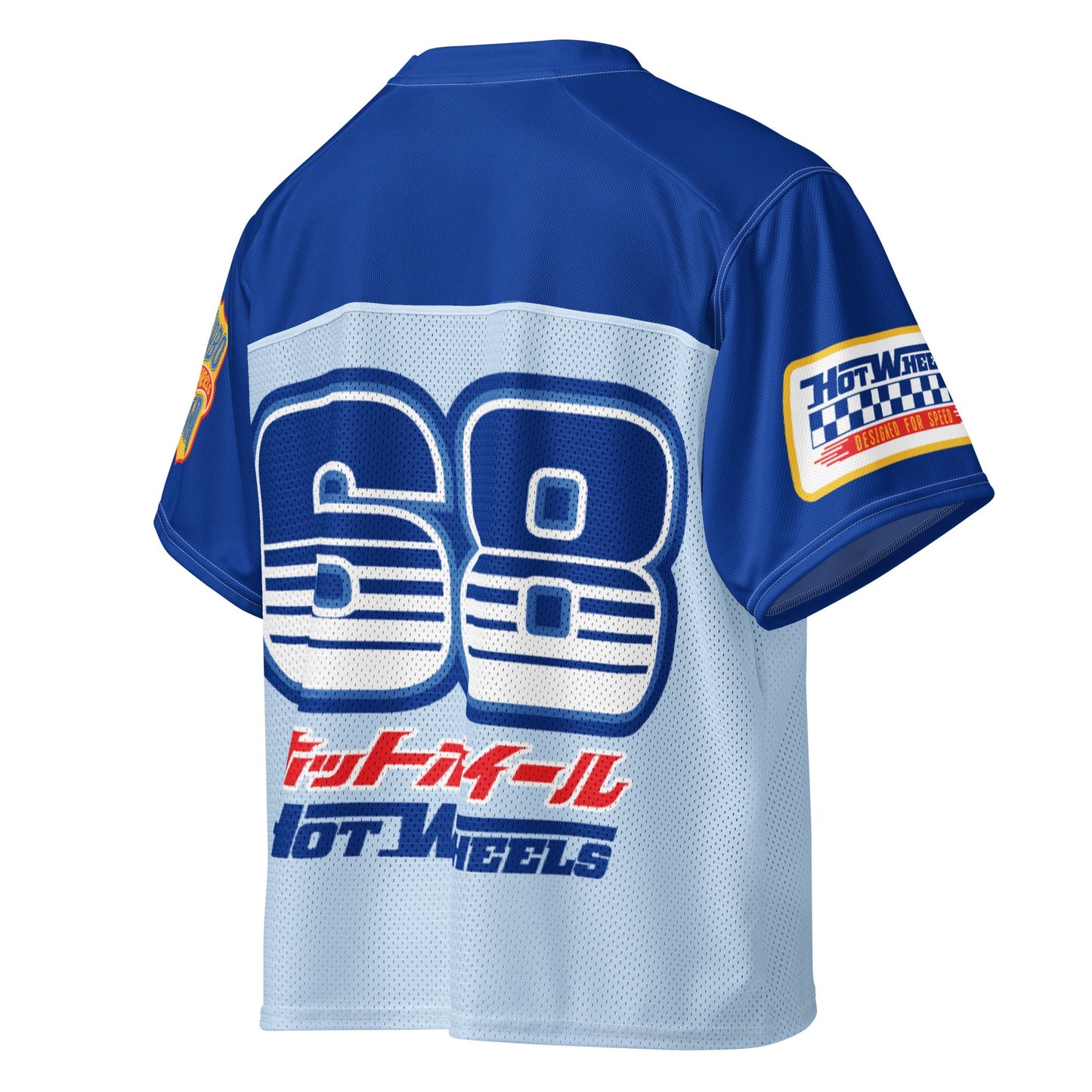 Hot Wheels in Kanji Blue Boxy Jersey