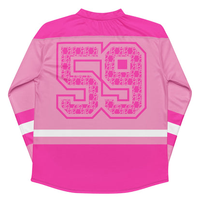Barbie Colorblock Varsity Jersey - Áo Thun Thể Thao Hockey Cao Cấp - Barbie Signature - Góc nhìn khác 3