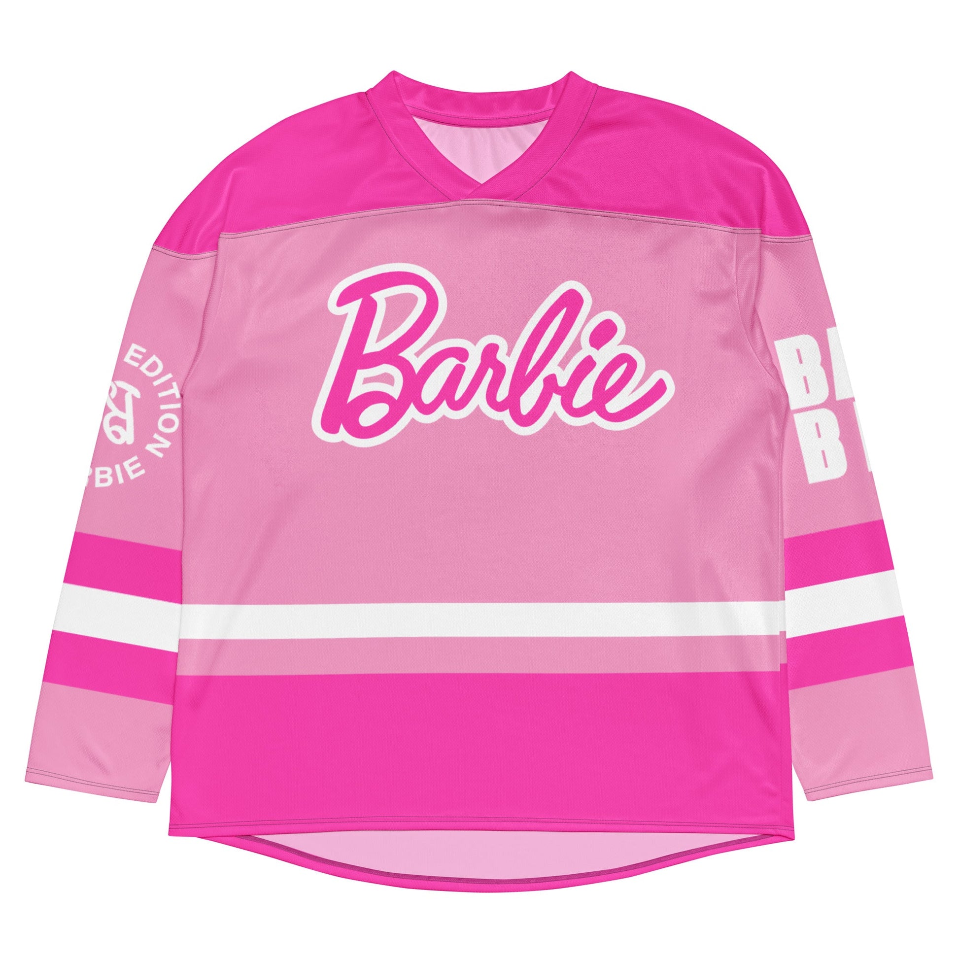 Barbie Colorblock Varsity Jersey - Áo Thun Thể Thao Hockey Cao Cấp - Barbie Signature - Hình ảnh bổ sung 4