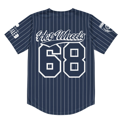 Hot Wheels Navy Striped Baseball Jersey