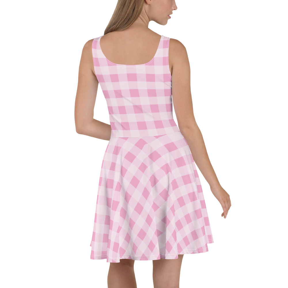 Gingham Print Dress - Barbie the Movie - Váy Xòe Họa Tiết Gingham Barbie Signature - Hình ảnh bổ sung 4