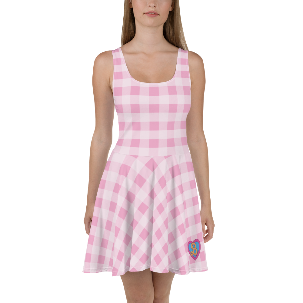 Gingham Print Dress - Barbie the Movie - Váy Xòe Họa Tiết Gingham Barbie Signature - Góc nhìn khác 3