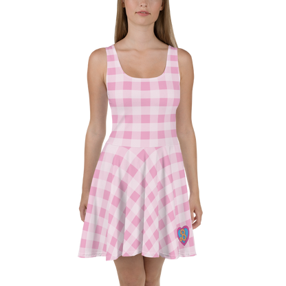 Gingham Print Dress - Barbie the Movie - Váy Xòe Họa Tiết Gingham Barbie Signature - Góc nhìn khác 3