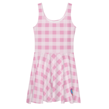 Gingham Print Dress - Barbie the Movie - Váy Xòe Họa Tiết Gingham Barbie Signature - Hình ảnh sản phẩm