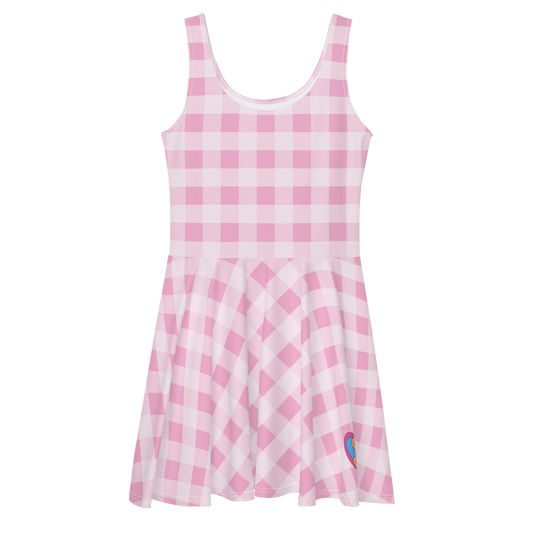 Gingham Print Dress - Barbie the Movie - Váy Xòe Họa Tiết Gingham Barbie Signature - Hình ảnh sản phẩm