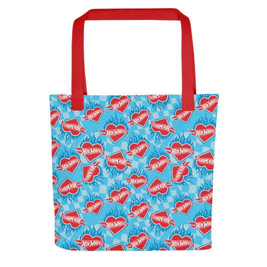 Hot Wheels Heart with Flame Tote Bag - Túi Tote Cao Cấp Độc Quyền - Hot Wheels