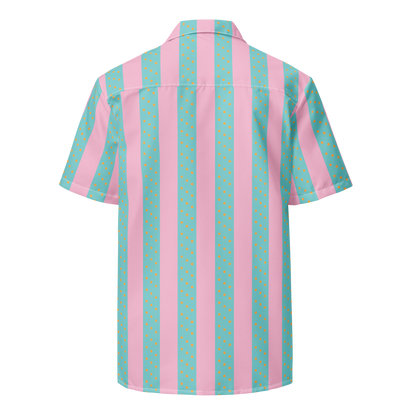 Beach Ken Button Front Shirt - Barbie the Movie Áo Sơ Mi Sọc Đi Biển Nam Mattel Creations - Hình ảnh chi tiết 2