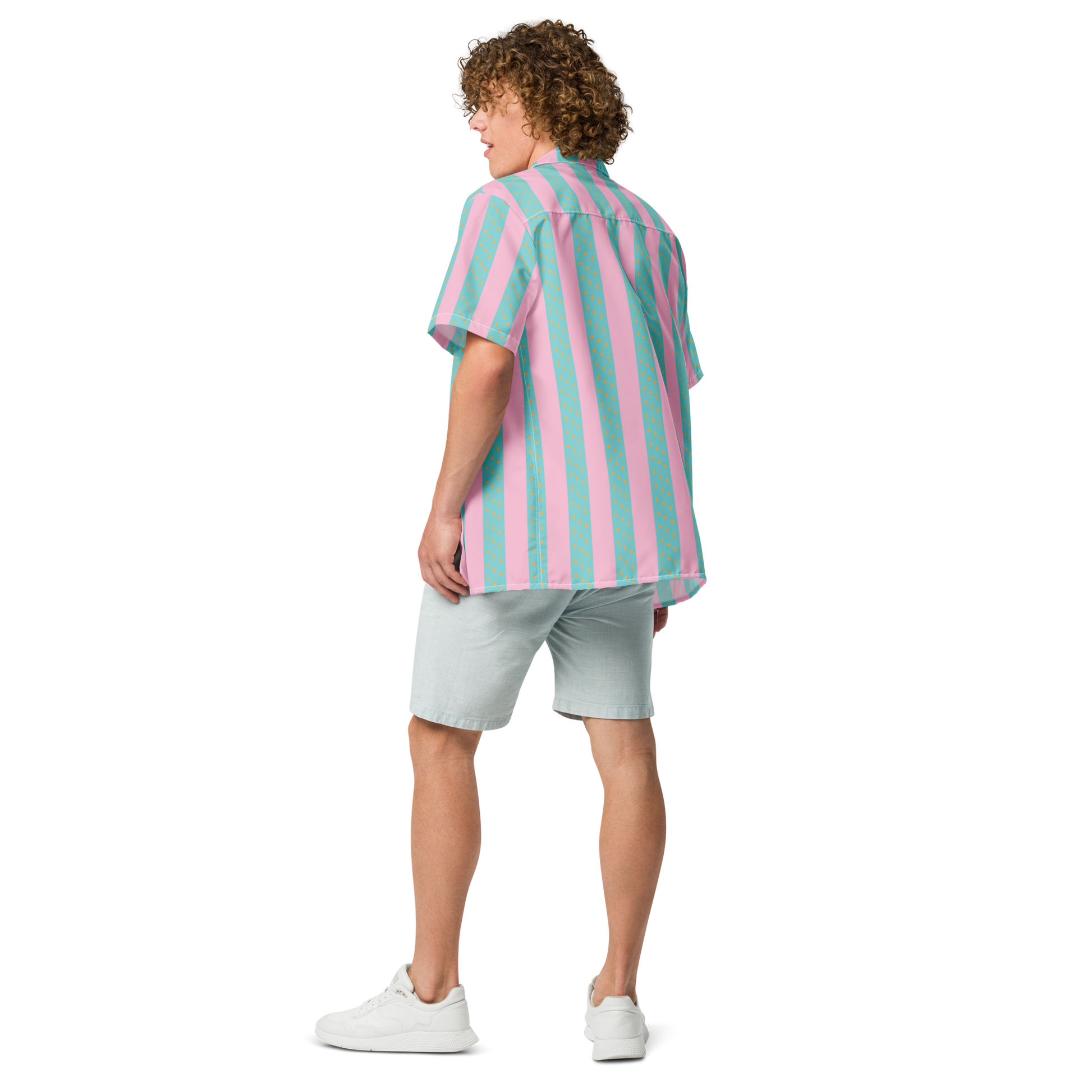 Beach Ken Button Front Shirt - Barbie the Movie Áo Sơ Mi Sọc Đi Biển Nam Mattel Creations - Hình ảnh bổ sung 4