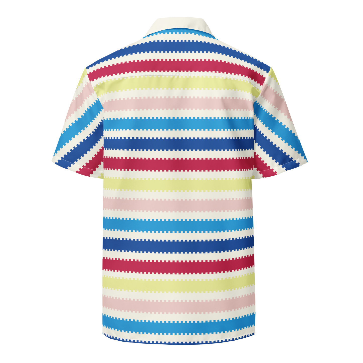 Beach Allan Button Front Shirt - Barbie the Movie Áo Sơ Mi Sọc Unisex Mattel Creations - Góc nhìn khác 3