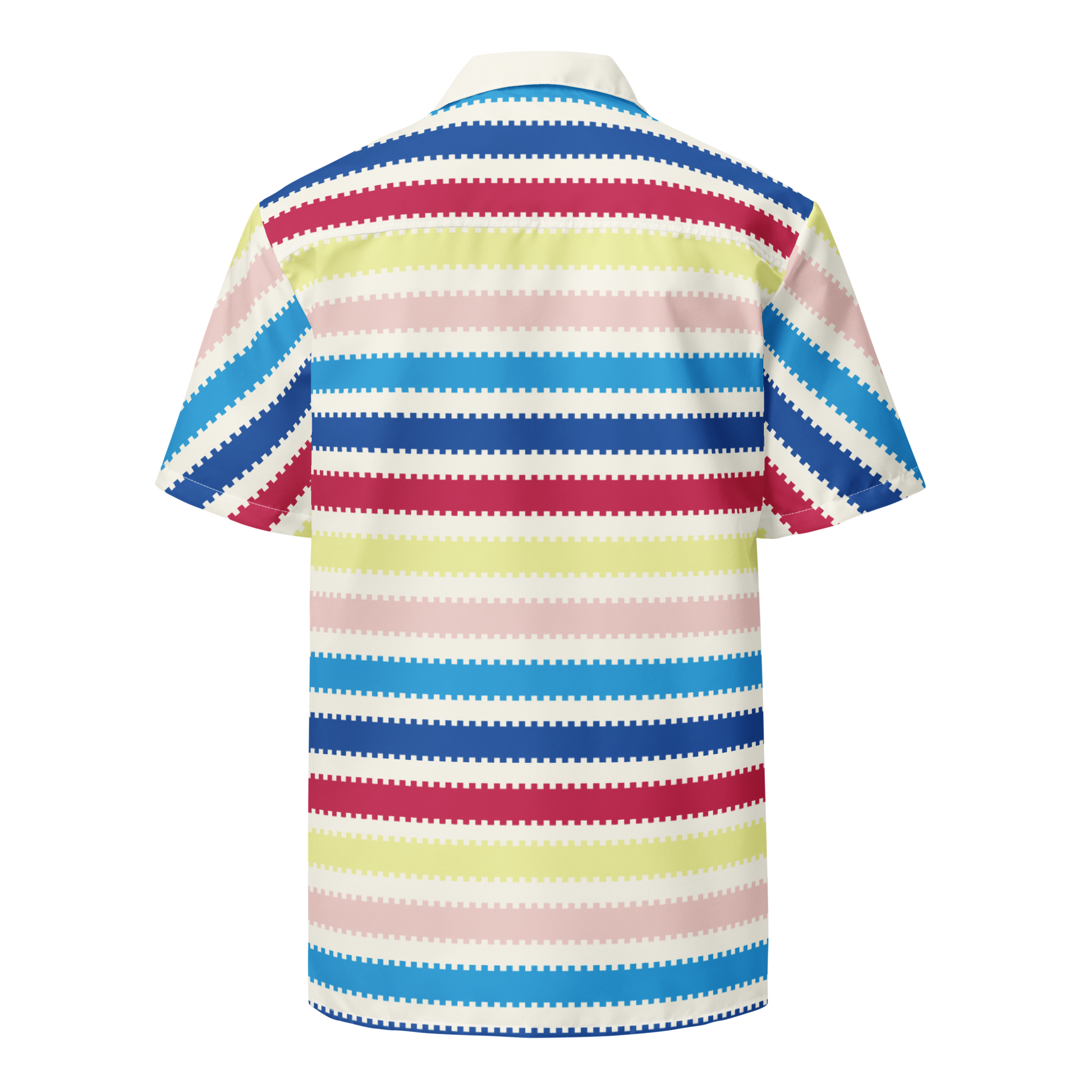 Beach Allan Button Front Shirt - Barbie the Movie Áo Sơ Mi Sọc Unisex Mattel Creations - Góc nhìn khác 3