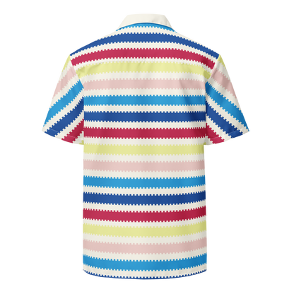 Beach Allan Button Front Shirt - Barbie the Movie Áo Sơ Mi Sọc Unisex Mattel Creations - Góc nhìn khác 3
