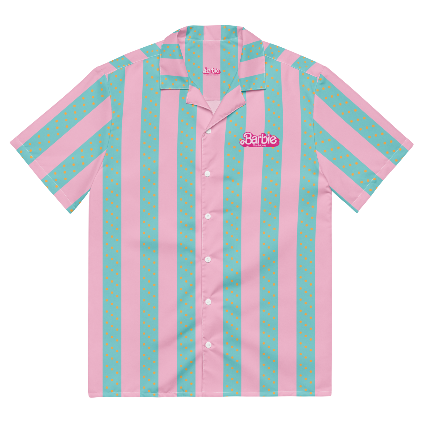 Beach Ken Button Front Shirt - Barbie the Movie Áo Sơ Mi Sọc Đi Biển Nam Mattel Creations - Hình ảnh sản phẩm