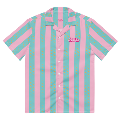 Beach Ken Button Front Shirt - Barbie the Movie Áo Sơ Mi Sọc Đi Biển Nam Mattel Creations - Hình ảnh sản phẩm