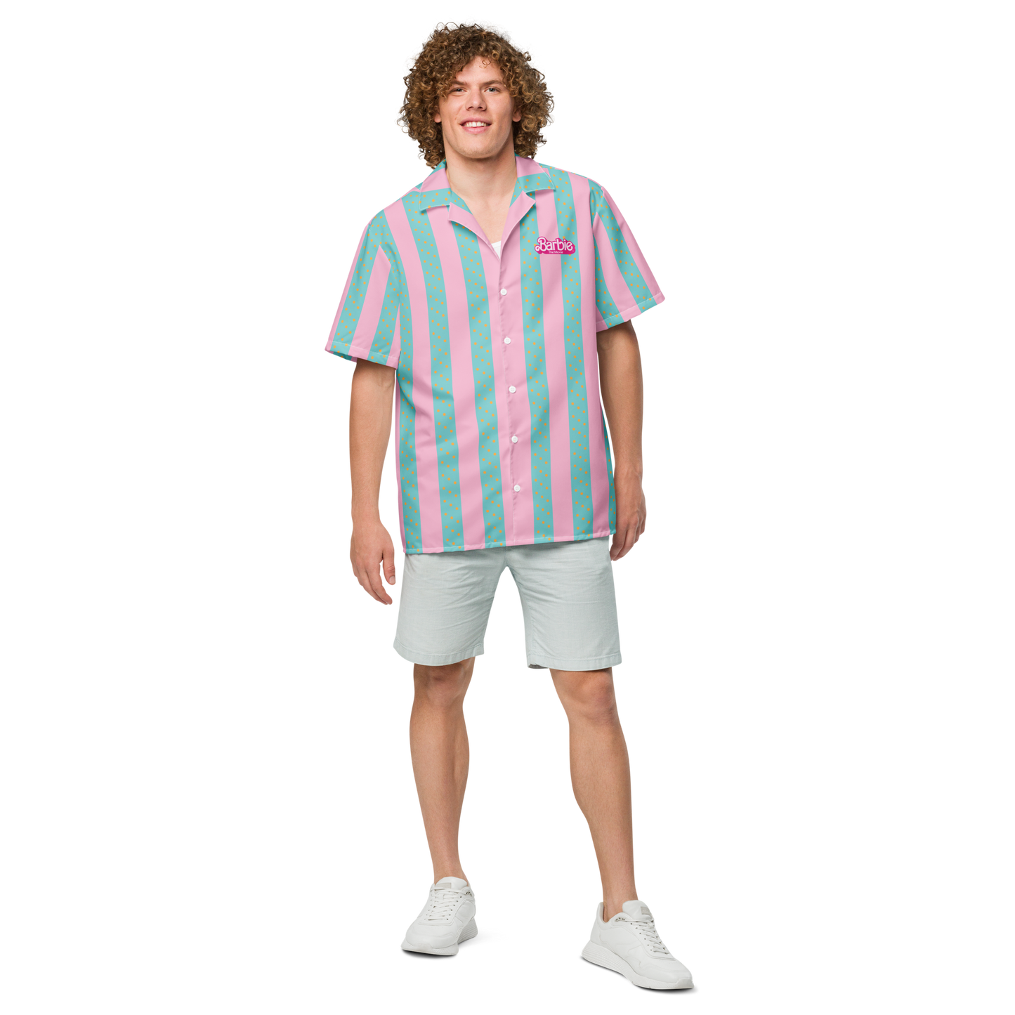 Beach Ken Button Front Shirt - Barbie the Movie Áo Sơ Mi Sọc Đi Biển Nam Mattel Creations - Góc nhìn khác 3