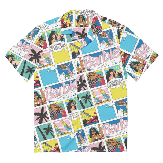 Barbie Malibu Comic Shirt - Áo Sơ Mi Unisex Họa Tiết Truyện Tranh - Mattel Creations Exclusive - Hình ảnh sản phẩm