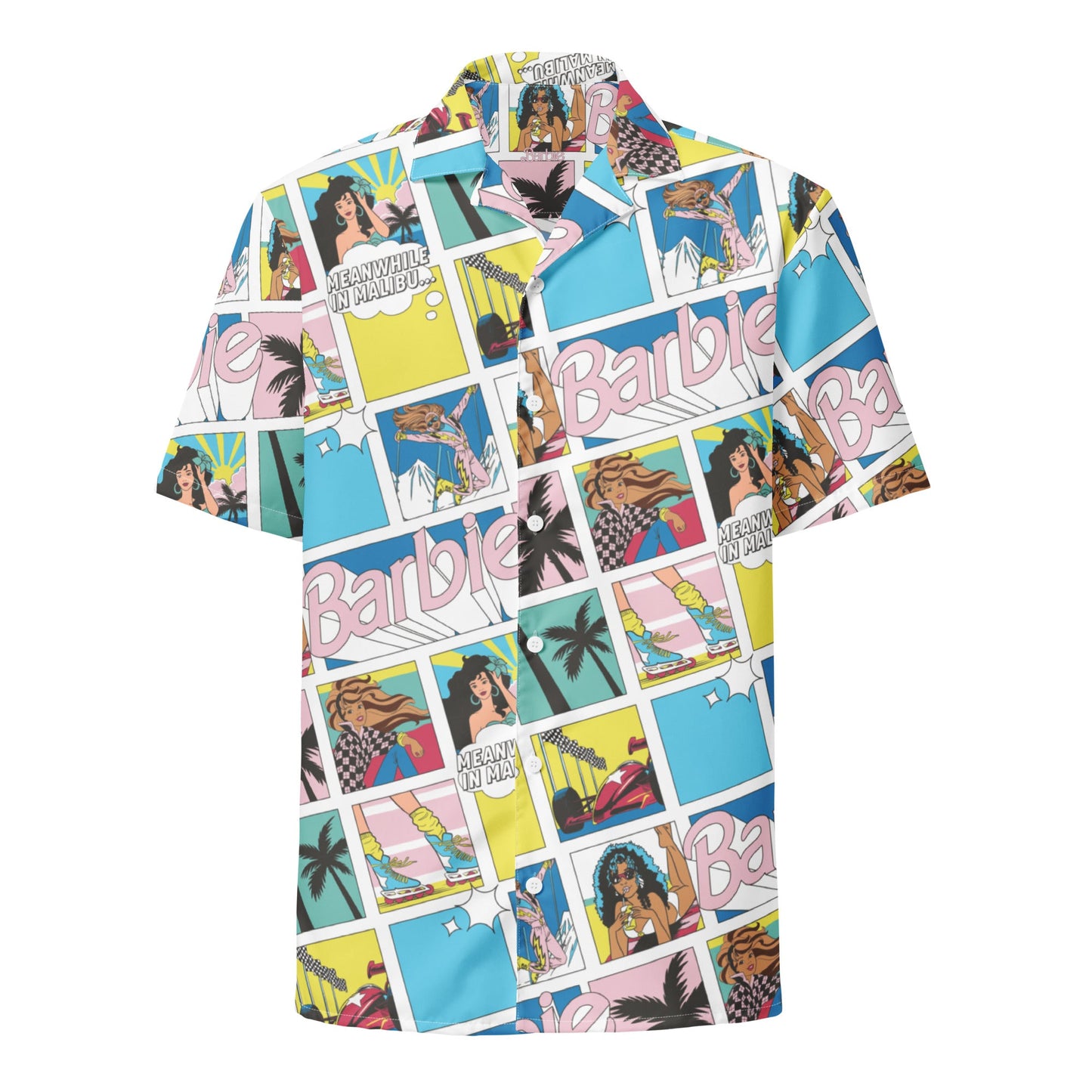 Barbie Malibu Comic Shirt - Áo Sơ Mi Unisex Họa Tiết Truyện Tranh - Mattel Creations Exclusive - Góc nhìn khác 3