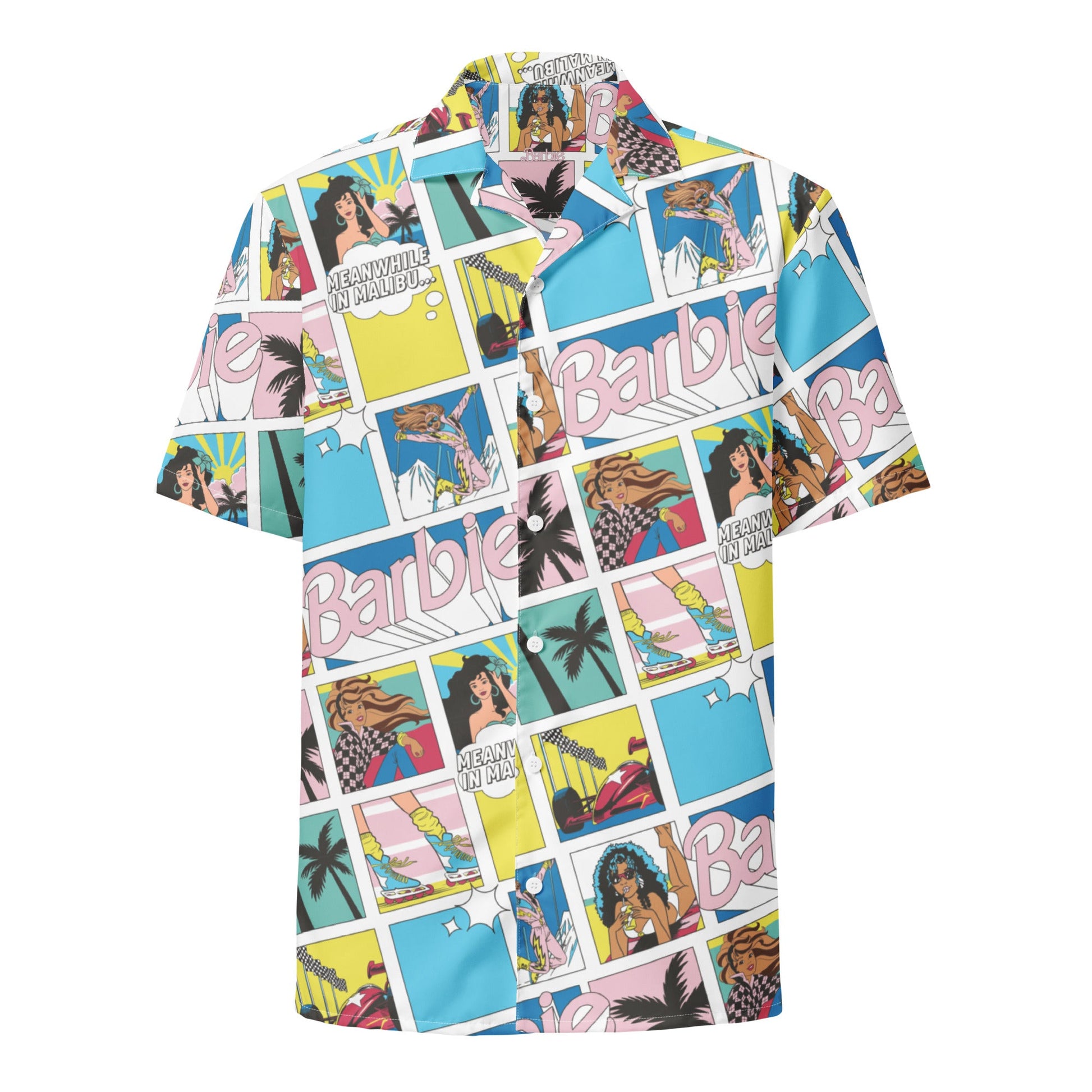Barbie Malibu Comic Shirt - Áo Sơ Mi Unisex Họa Tiết Truyện Tranh - Mattel Creations Exclusive - Góc nhìn khác 3