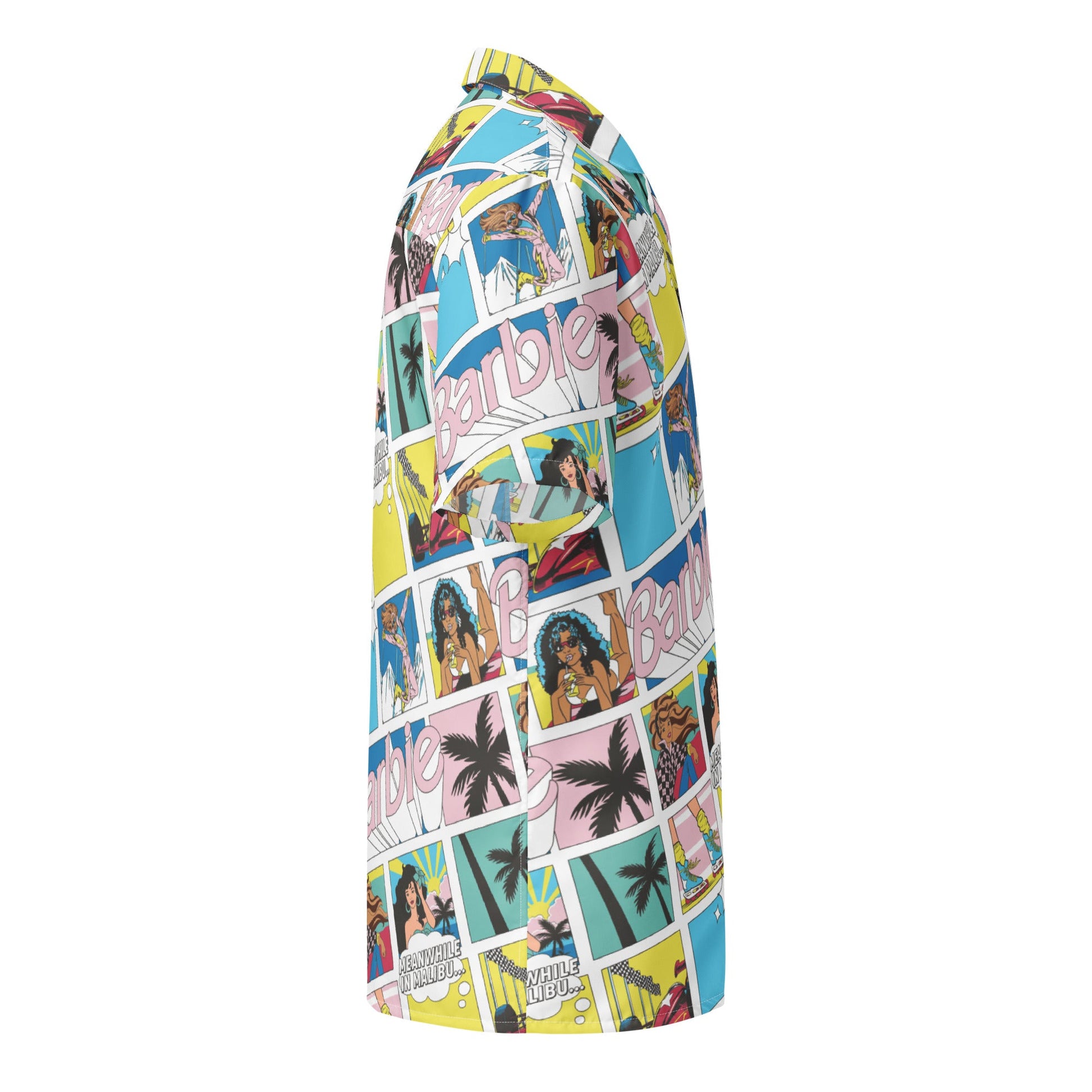 Barbie Malibu Comic Shirt - Áo Sơ Mi Unisex Họa Tiết Truyện Tranh - Mattel Creations Exclusive - Hình ảnh bổ sung 4