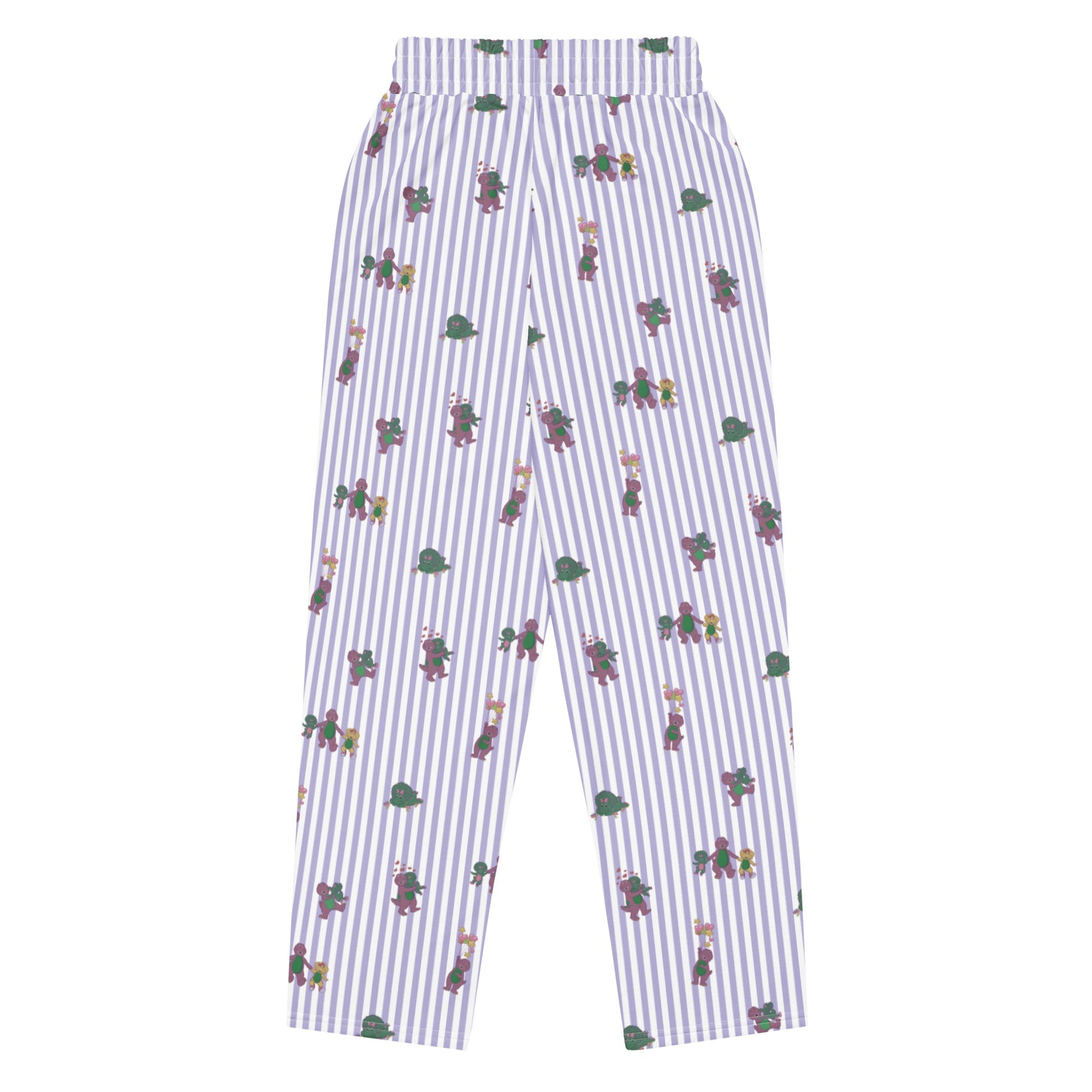 Barney Dinosaurs Wide Leg Striped Pants - Quần Ống Rộng Thời Trang Retro - Mattel Creations - Hình ảnh sản phẩm