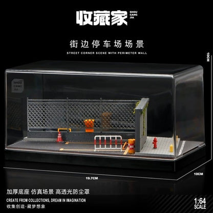 Diorama 1:64 Kèm Hộp Trưng Bày - Góc Đậu Xe 82004