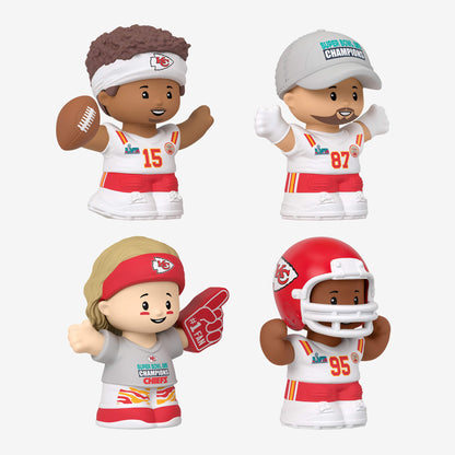 Little People Collector Super Bowl LVII Champions Set Kansas City Chiefs - Bộ Mô Hình Figure NFL - Mattel - Góc nhìn khác 3