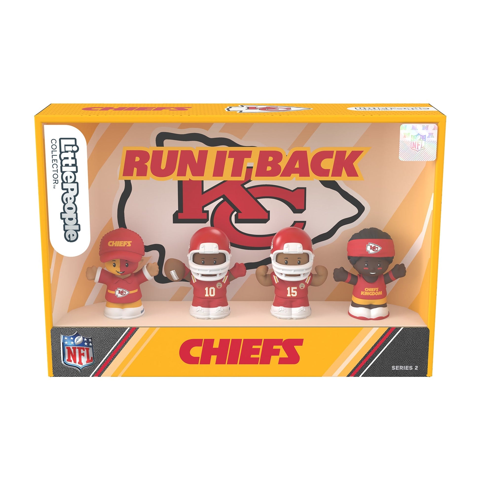 Little People Collector Kansas City Chiefs Alternate Jersey Figure Set - Bộ Hình Nhân Cầu Thủ NFL Sưu Tầm - Mattel - Hình ảnh bổ sung 6