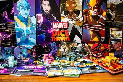 Marvel X-Men Dice Throne Box 1 (Iceman, Psylocke, Storm, Wolverine) - Board Game Chiến Thuật - The Op Games