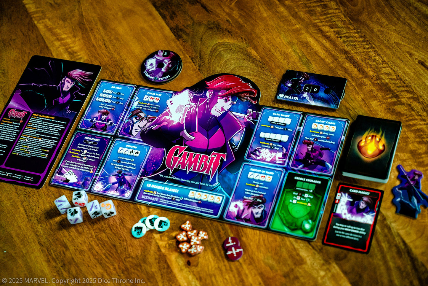 Marvel X-Men Dice Throne Box 2 (Cyclops, Gambit, Rogue, Jean Grey) - Board Game Chiến Thuật Đối Kháng - The Op Games