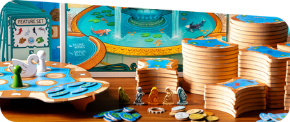 Fountains - Board Game Chiến thuật Đặt gạch Xây dựng - The Op Games