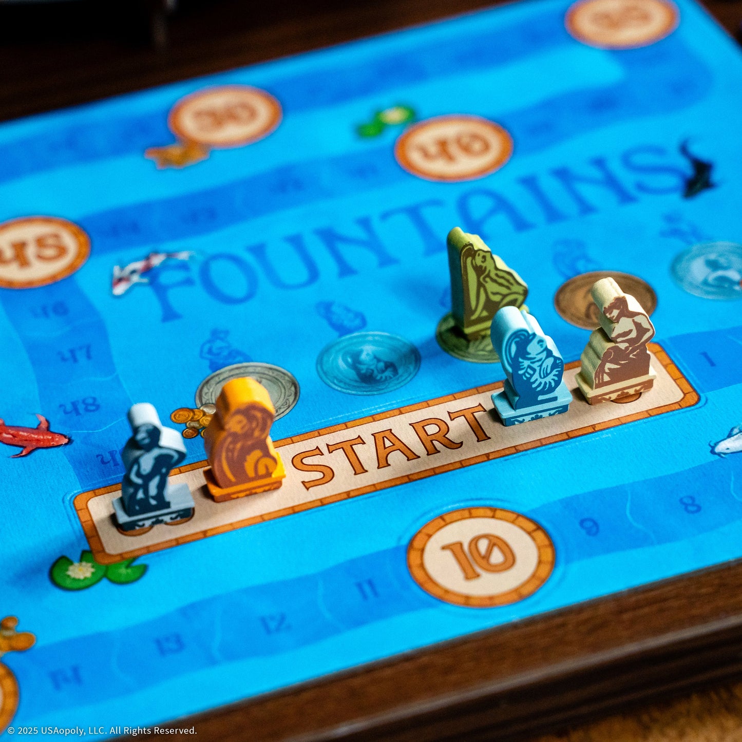 Fountains - Board Game Chiến thuật Đặt gạch Xây dựng - The Op Games
