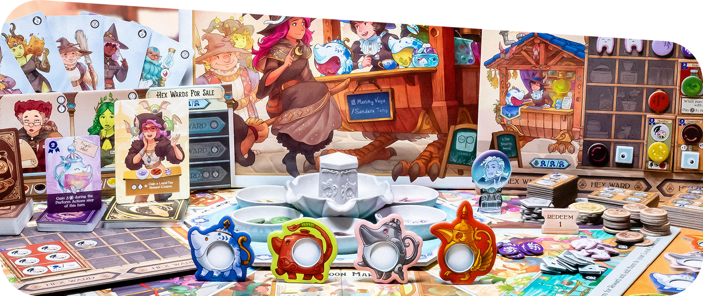 Tea Witches - Board Game Quản Lý Tiệm Trà Pháp Thuật - The Op Games