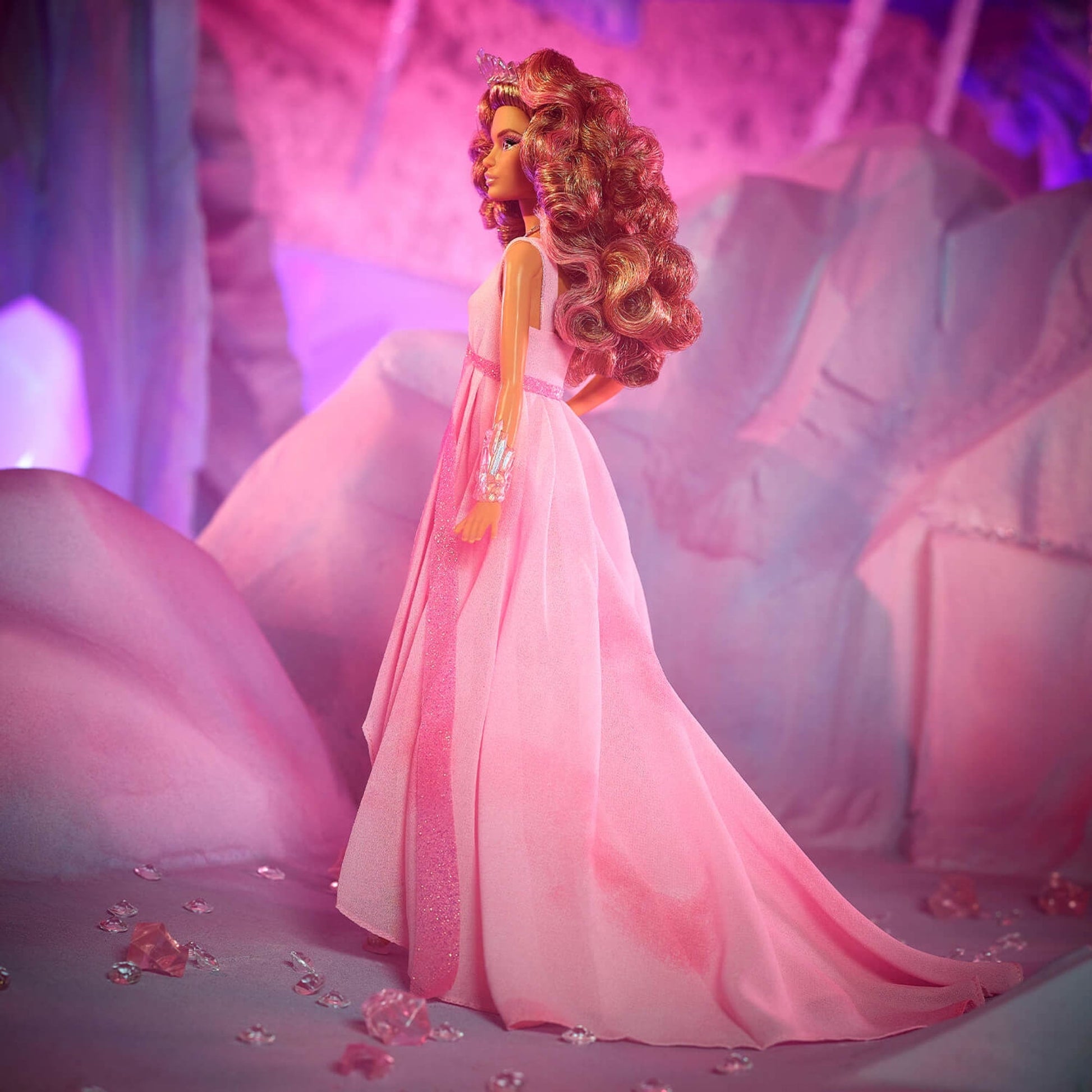 Barbie Crystal Fantasy Collection Rose Quartz Doll - Búp Bê Sưu Tầm Cao Cấp Barbie Signature HCB95 - Hình ảnh bổ sung 7
