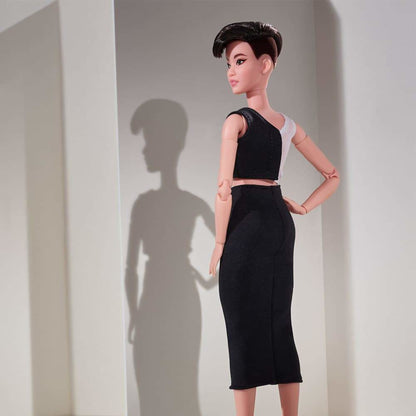 Barbie Looks Doll (Petite, Brunette Pixie Cut) Búp Bê Sưu Tầm Chính Hãng Mattel GXB29 - Góc nhìn khác 3