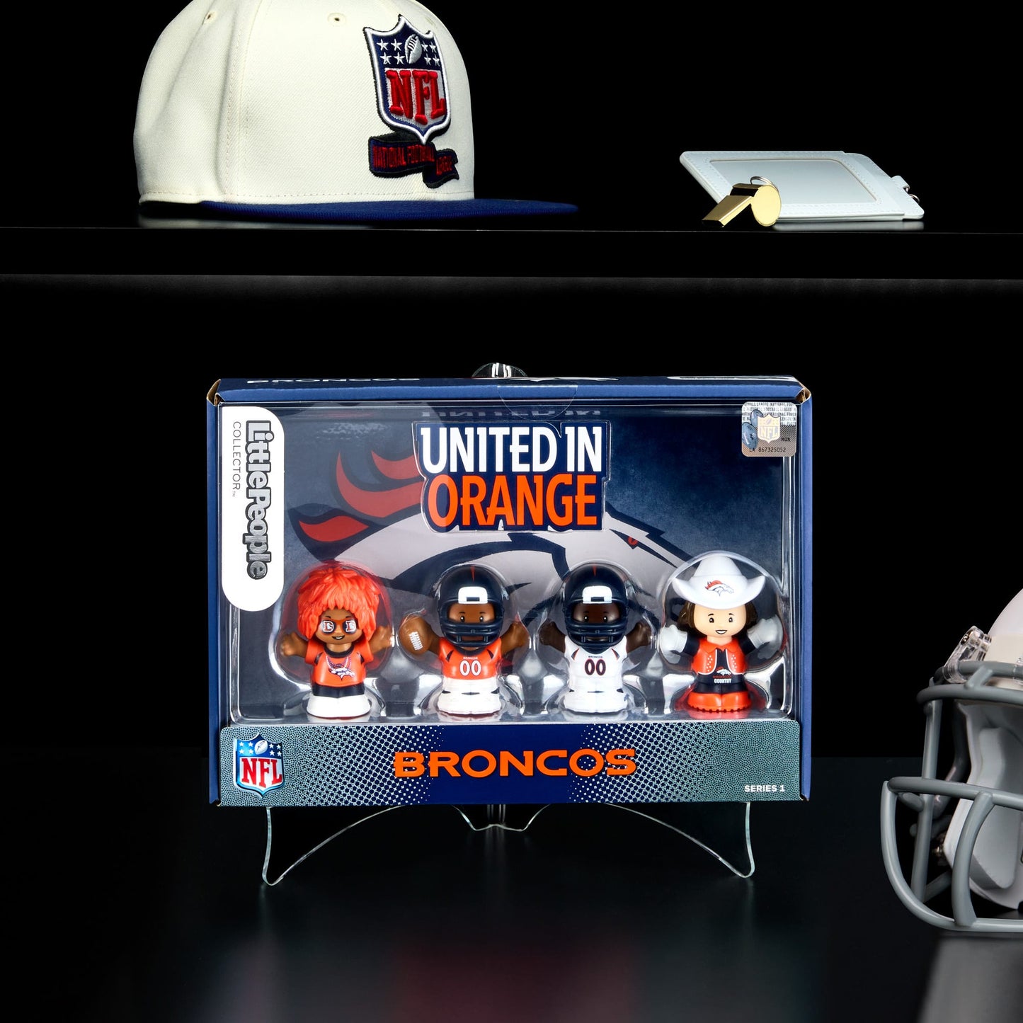 Little People Collector x NFL Denver Broncos Set - Bộ Mô Hình Sưu Tầm NFL - Mattel HNJ41 - Hình ảnh sản phẩm