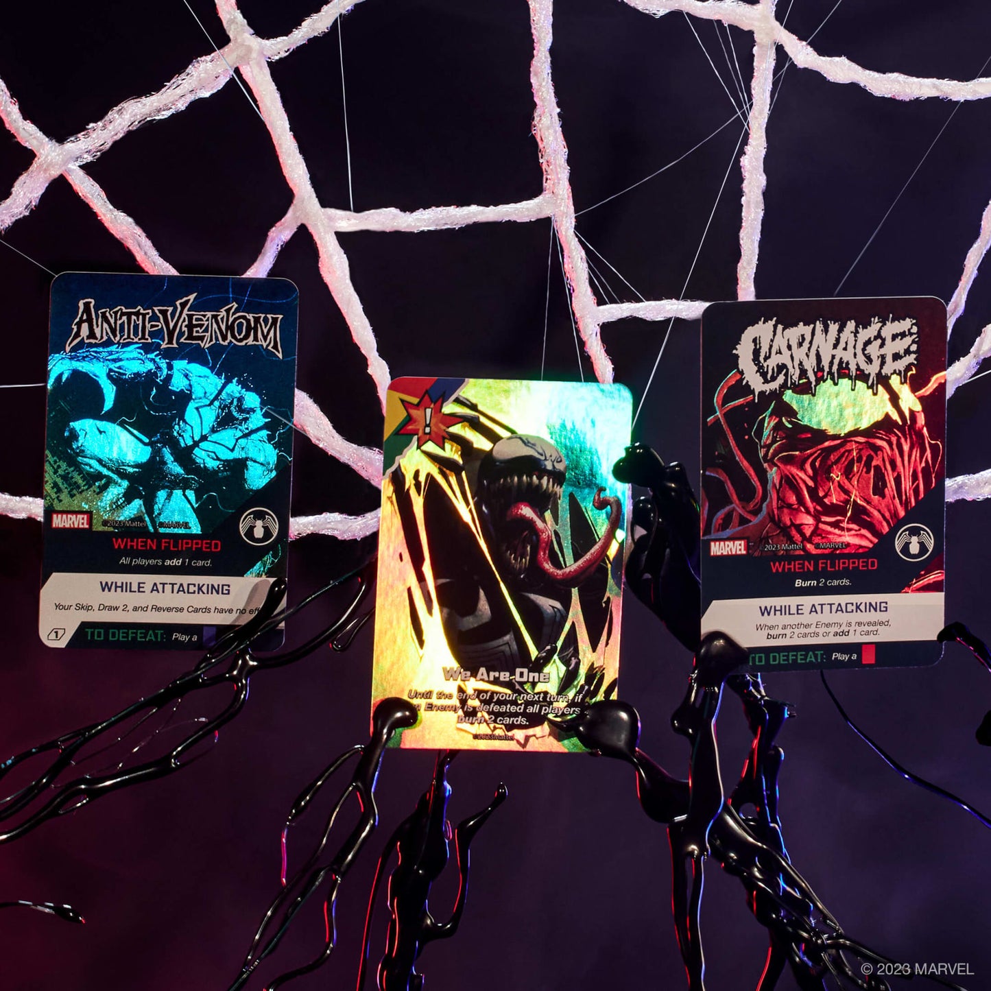 UNO Ultimate Marvel Spider-Man 2099 vs. Venom Add-On 2-Pack - Bộ Bài Thẻ Bài Cao Cấp All-Foil - Mattel - Hình ảnh bổ sung 6