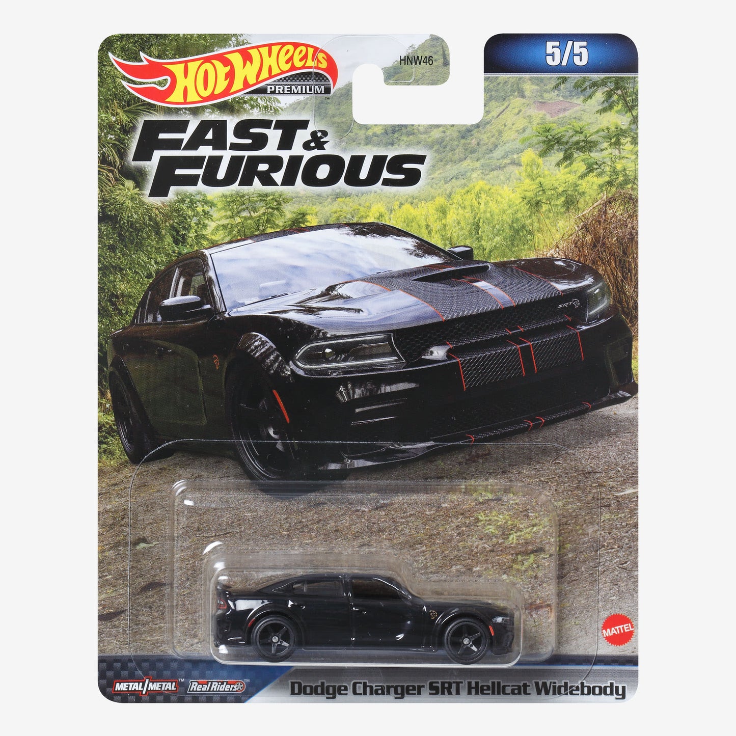 Hot Wheels Fast & Furious Premium Series, Dodge Charger Hellcat - Mô Hình Xe Die-cast 1:64 Hot Wheels - Hình ảnh sản phẩm