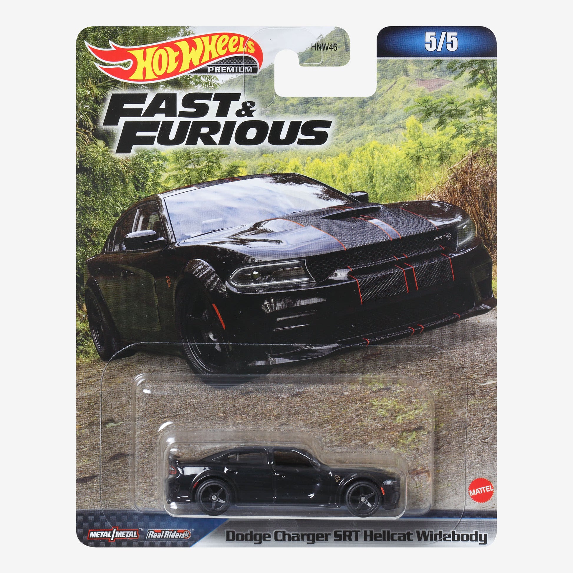 Hot Wheels Fast & Furious Premium Series, Dodge Charger Hellcat - Mô Hình Xe Die-cast 1:64 Hot Wheels - Hình ảnh sản phẩm