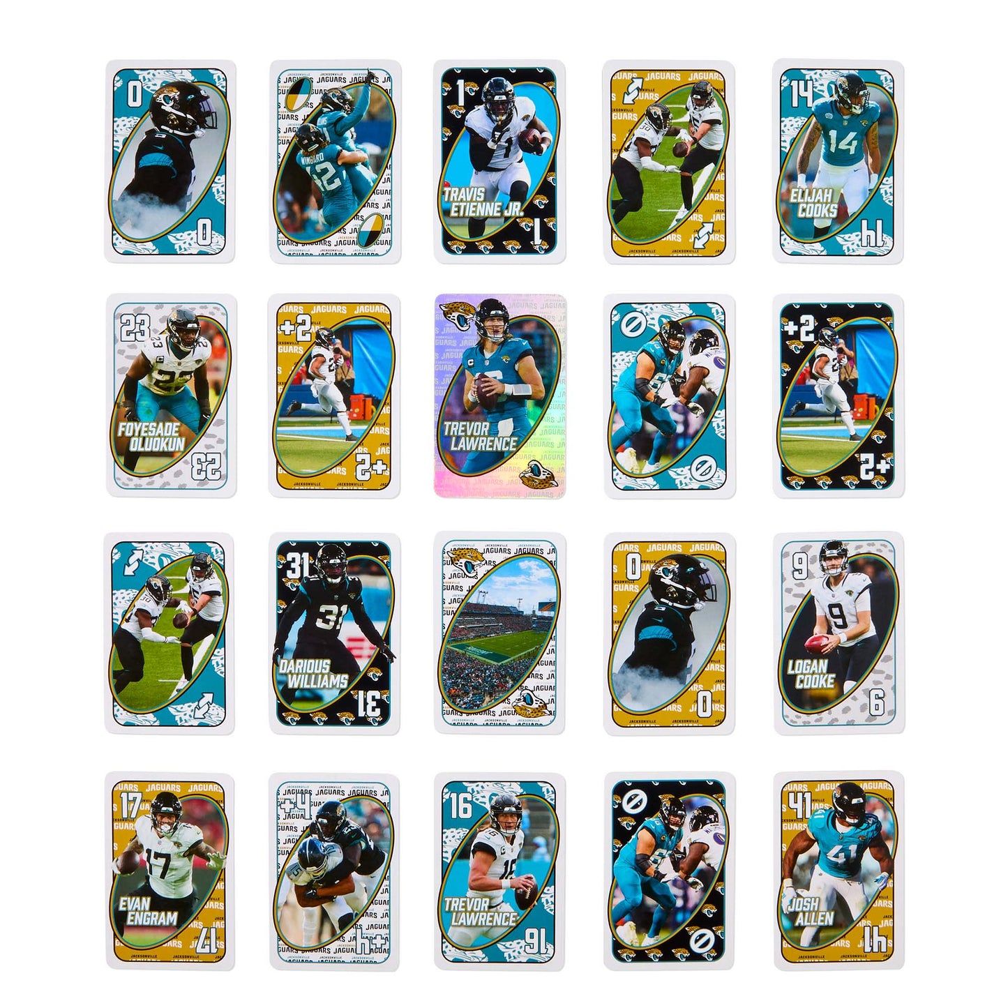 UNO Fandom NFL Jacksonville Jaguars Game Deck - Bộ Bài Thẻ Bài Thể Thao - Mattel - Hình ảnh bổ sung 6