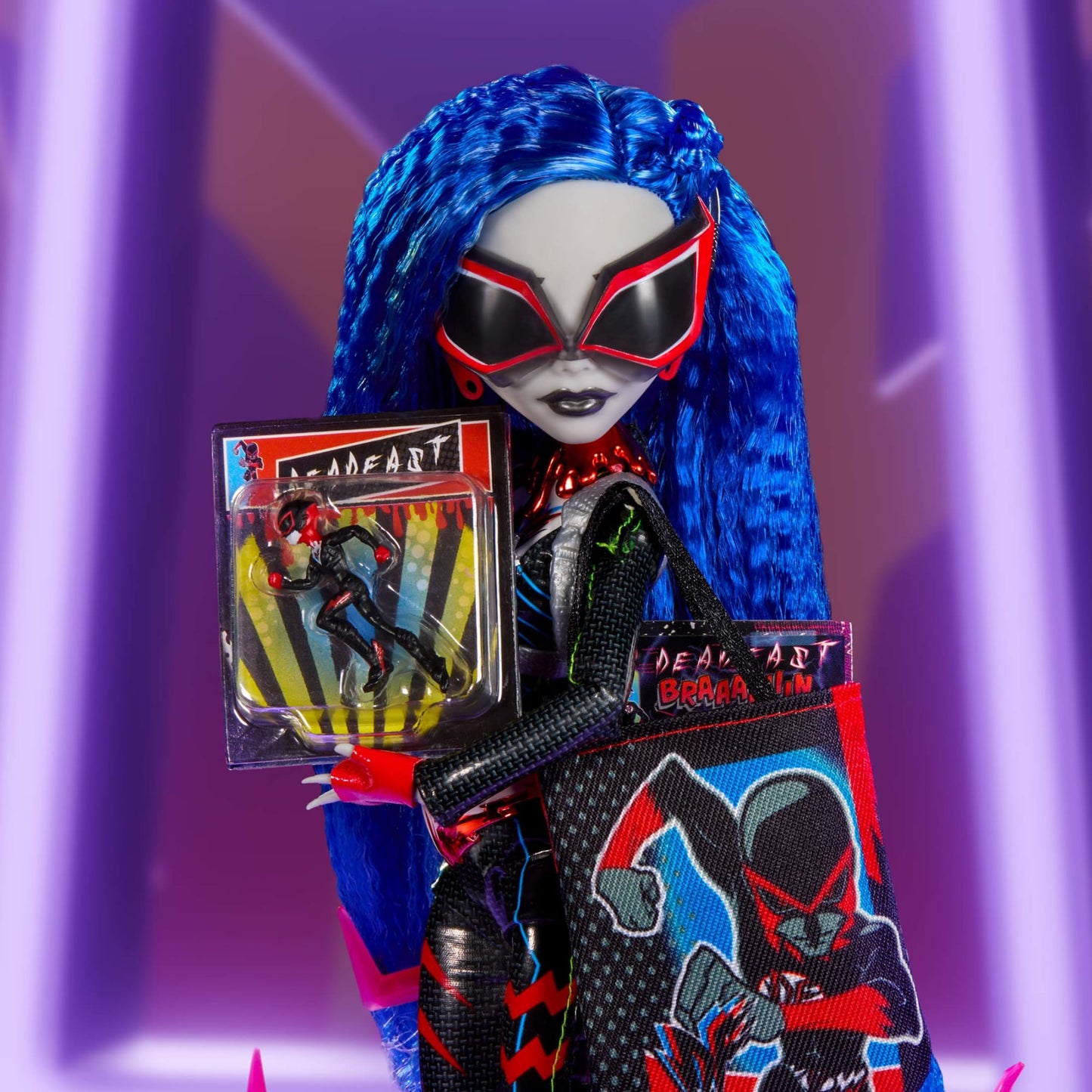 Monster High Deadfast Ghoulia Yelps Doll - Búp bê Sưu tầm Phiên bản Siêu anh hùng - Mattel HRP95 - Hình ảnh chi tiết 2
