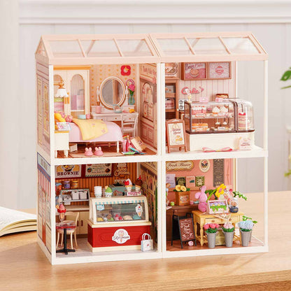 Rolife Super Creator 4-in-1 DIY House - Four Grid Display Layout - Mô hình nhà búp bê lắp ráp - Rolife