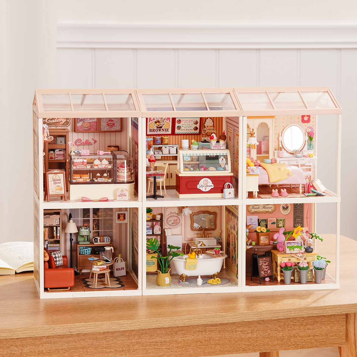 Rolife Super Creator Series - 6 in 1 Six Grid - Mô hình nhà gỗ DIY thu nhỏ - Rolife