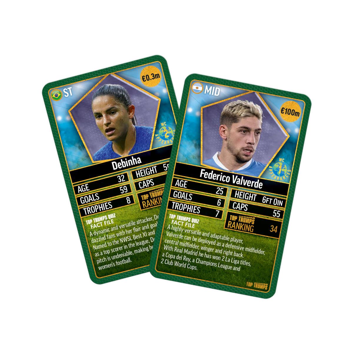 World Football Stars Top 200 - Pack 5 Top Trumps Card Game - Thẻ bài bóng đá sưu tầm - Winning Moves - Góc nhìn khác 3