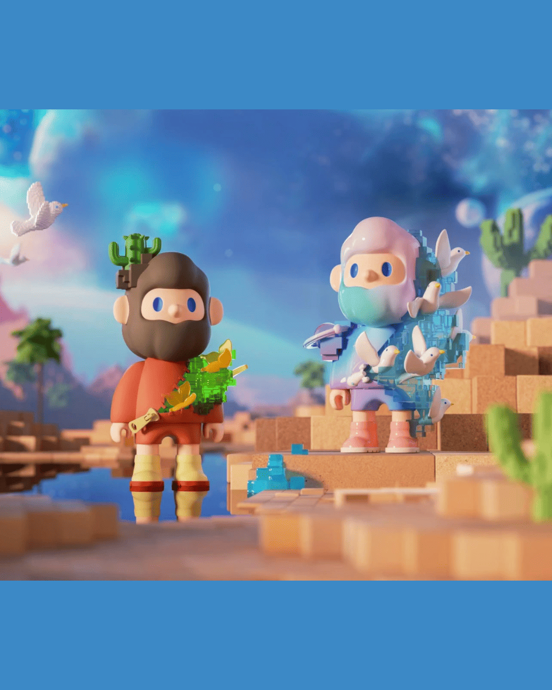 Farmer Bob - Next Generation Pixel Universe Blind Box Series | Mô Hình Art Toy Finding Unicorn Finding Unicorn - ảnh 5 - Blin