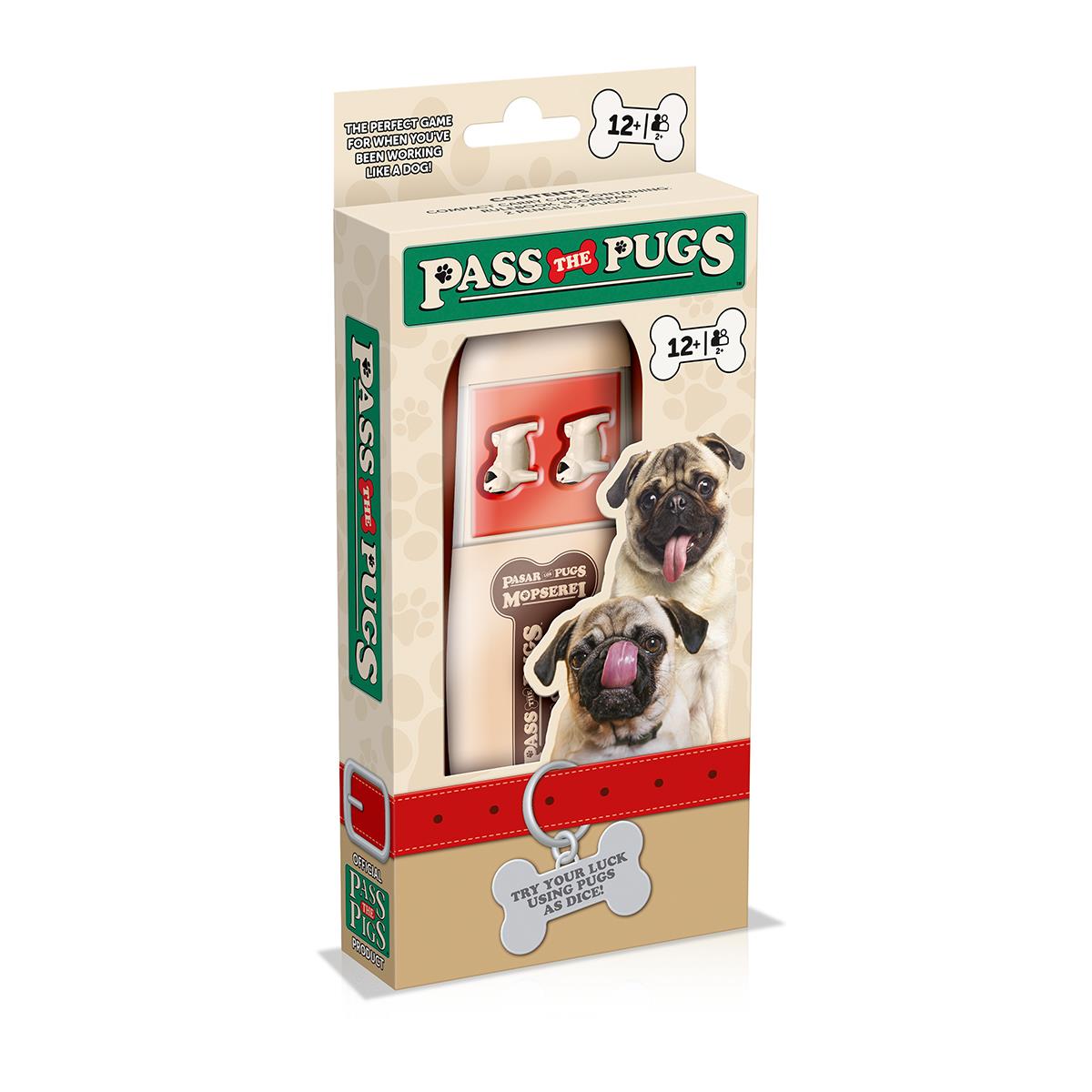 Pass the Pugs Dice Game - Trò Chơi Gieo Xúc Xắc Chó Pug - Winning Moves - Hình ảnh sản phẩm