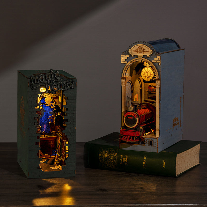 Rolife Book Nook Shelf Insert - Stories in Books (4 Kits) - Bộ 4 Mô Hình Gỗ DIY Lắp Ráp - Rolife