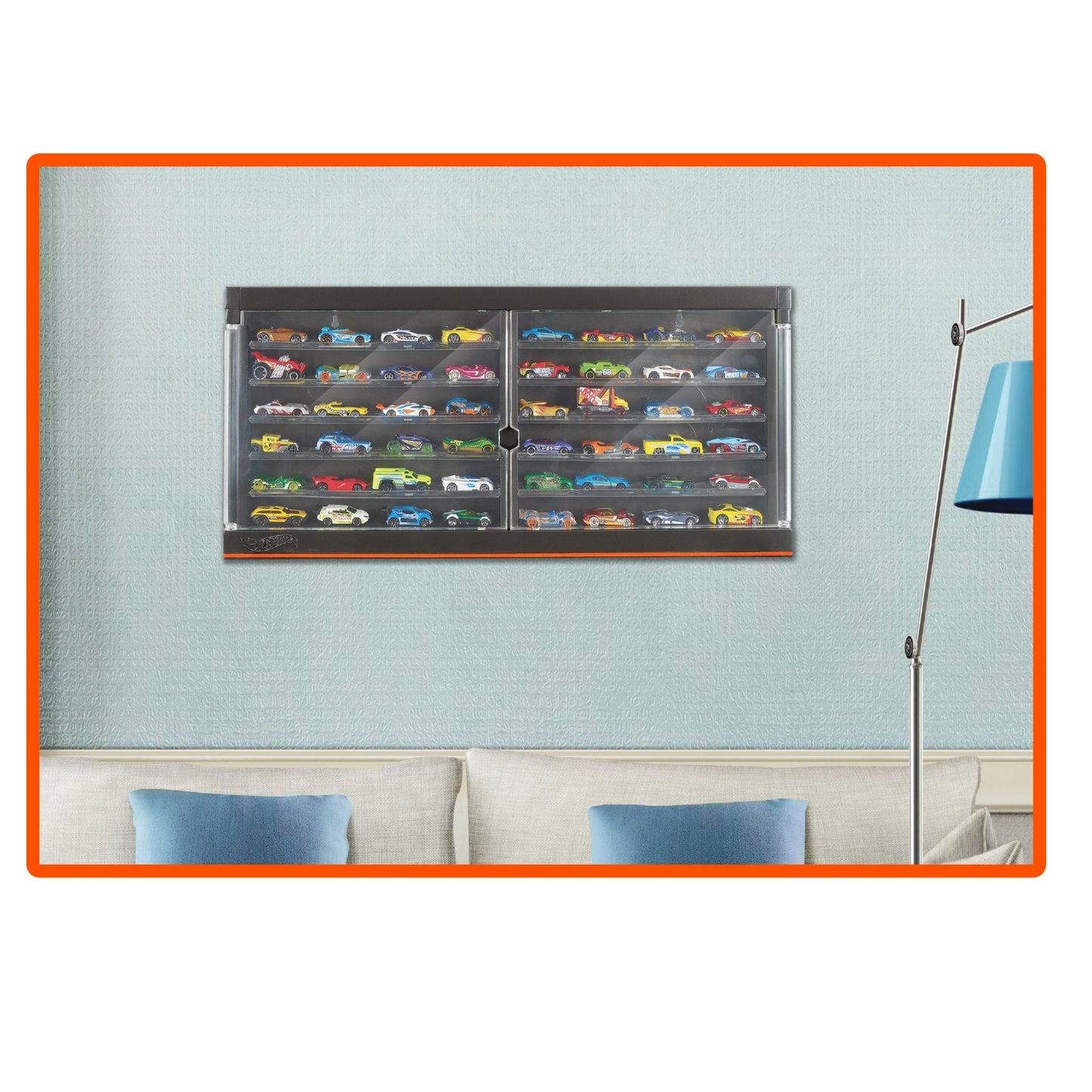 Hot Wheels Display Case - Kệ Trưng Bày Xe Mô Hình 50 Chiếc - Mattel GJT19 - Góc nhìn khác 3