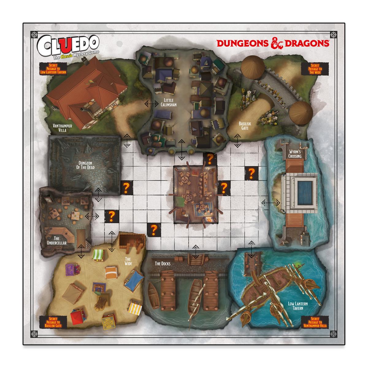 Dungeons & Dragons Cluedo Board Game - Board Game Trinh Thám Nhập Vai Winning Moves - Góc nhìn khác 3