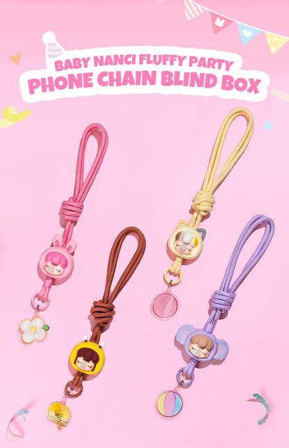 Rolife Baby Nanci Fluffy Party Phone Chain - Dây đeo điện thoại bông xù Blind Box - Rolife PZC05
